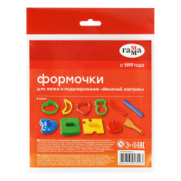 Формочки для лепки 11 предм Веселый завтрак Гамма