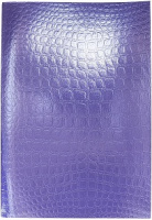 Тетр А4 96 л клет Бумвинил metallic фиолетовый тиснение croco