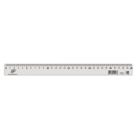 Линейка 30см пластик Луна белая 32С 2150-08