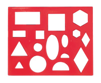 Трафарет Геометрические фигуры 12С 836-08