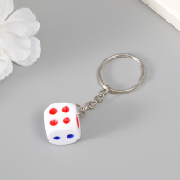 Брелок для ключей Кубик пластик 1.2*1.2*1.2 см 1490717