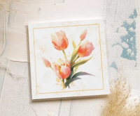 Карточка Оранжевые тюльпаны K394