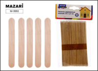 Палочки деревянные плоские 15*1,5 см, 50 шт м-9993