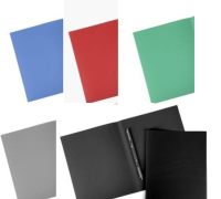 Папка А4 скоросшиватель 14мм 0,45 мм Стамм ассорти без корешка