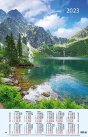 Календарь 2023 листовой Горное озеро 60*90см