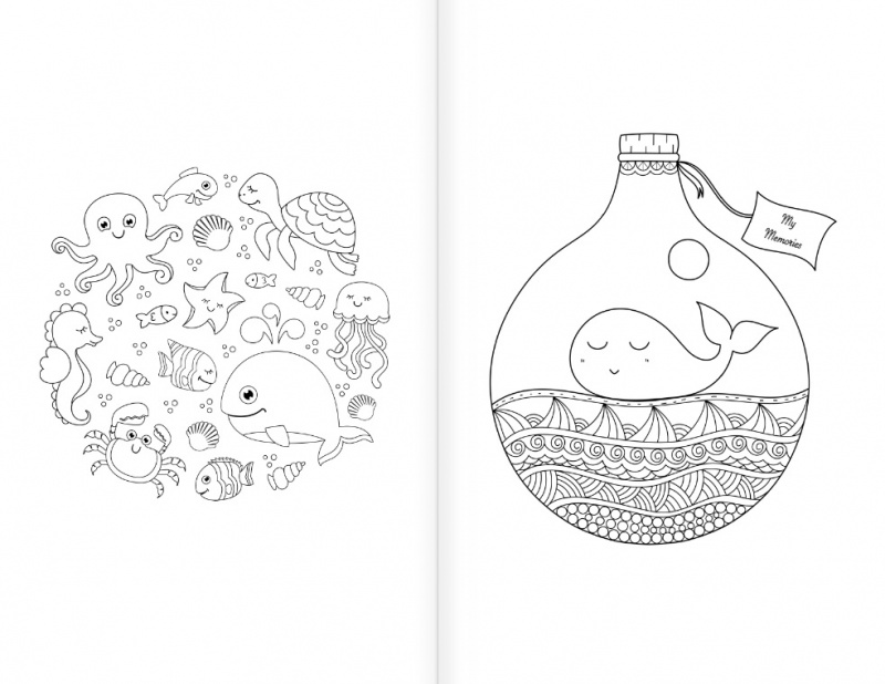 Раскраска Антистресс кит | Раскраски, Раскраски для взрослых, Книжка-раскраска