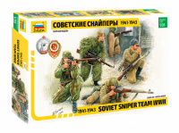 Конструктор Звезда Советские Снайперы 1941-1943 1:35 54 детали 5см