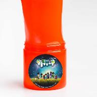 Слайм стекло 400 гр красный неон