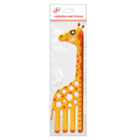 Линейка 20см пластик фигурная "Жираф" 32С 2106-08