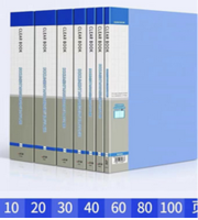 Папка А4 40 вклад 0,8мм ассорти
