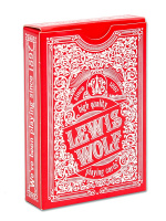 Карты игральные 54 шт Lewis & Wolf red (bridge size index standard, 57*88 мм) 3823