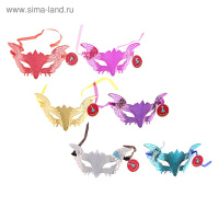 Маска карнавальная Встреча 10*21 цвет микс 327273