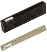 Линейка 16см пластик прозрачный Л-9285