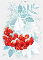 Наклейка оформительская Ветка рябины А4 0200977