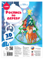 Роспись по дереву Панно 3D Волшебный лес Фнн-062