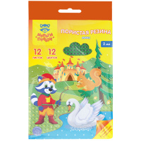 Пенка EVA фоамиран А4 12л 12цв 2мм Мульти-Пульти