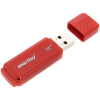 Флэш-диск 32GB Smartbuy Dock красная