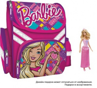 Рюкзак Академия 35*26.5*13см Barbie 1 отделение 2 кармана кукла в подарок