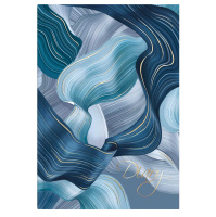 Ежедневник А5 80 л Синие полотна интегральный переплет 64338