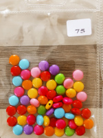 Бусины пластик ассорти №75