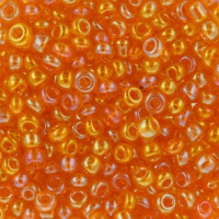 Бисер Zlatka GR 11/0 10 г №0169 светло-оранжевый бензиновый
