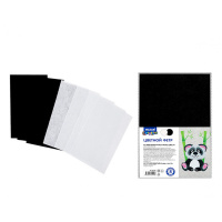 Фетр 2цв 8л А4 Черный,Белый М-20239