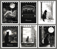 Блокнот А7 40 л Не просто коты клетка спираль 410072