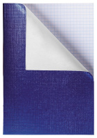 Тетр А4 96 л клет Бумвинил metallic синий