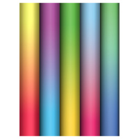 Бумага упаковочная Bright gradient 70*100 глянц 5 дизайнов 66825