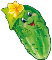 Плакат-мини вырубка Огурец А4 ФМ1-015671, 14006