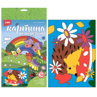 Картина по номерам 20*28,5 Летний Ёжик Ркн-089