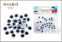 Глазки подвижные D=10 мм, 60 шт М-4321