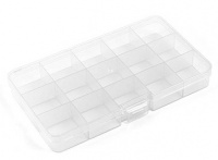 Коробка для швейных принадлежностей OM-042 пластик 17.7 x 10.2 x 2.3 см прозрачная