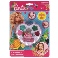 Косметика для девочек тени для век, блеск, помада, апликатор Барби Милая леди 313312