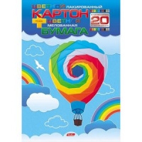 Набор для детского творчества Воздушный шар в папке цвет картон 10 л цвет бумага 10 л 18596