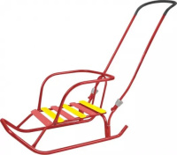 Санки Ветерок 6+ алые 582466