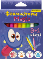 Фломастеры 9+1цв волшебный Silwerhof Magic1868723