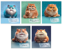 Тетр 48 л клет Осторожно, кот! ТКК489299