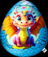 Игрушка антистресс 37см яйцо дракона мультиколор 330042