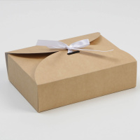 Коробка складная 22*15*6см крафт