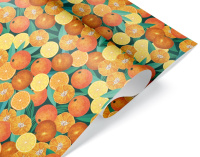 Бумага упаковочная нг Мандаринки 70*100 см 2050946
