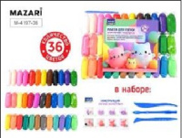 Пластилин легкий 36 цв 3 стека 