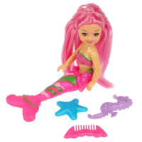 Кукла 17см Русалка розовые волосы с аксессуарами на блистере Тутти 369723