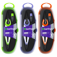 Готовальня 2 предмета Berlingo "Optimum"циркуль 135мм, пластиковый футляр