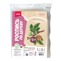 Роспись по дереву Доска Веточка инжира Фнр-039