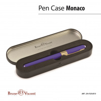 Ручка подарочная шарик Monaco 0.5мм сине-фиолетов футляр 
