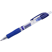 Ручка авто гел Синяя 0,7мм Ceo Jell Crown резин держатель