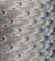 Цвет бумага для творчества самокл А4 Серебро-2 перья