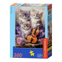 Пазлы 260 Время чаепития Котята midi