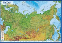 Карта России физическая 116*80 КН053